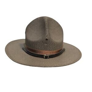 The Lawman Men's Green Solid Hat Size 6 7/8